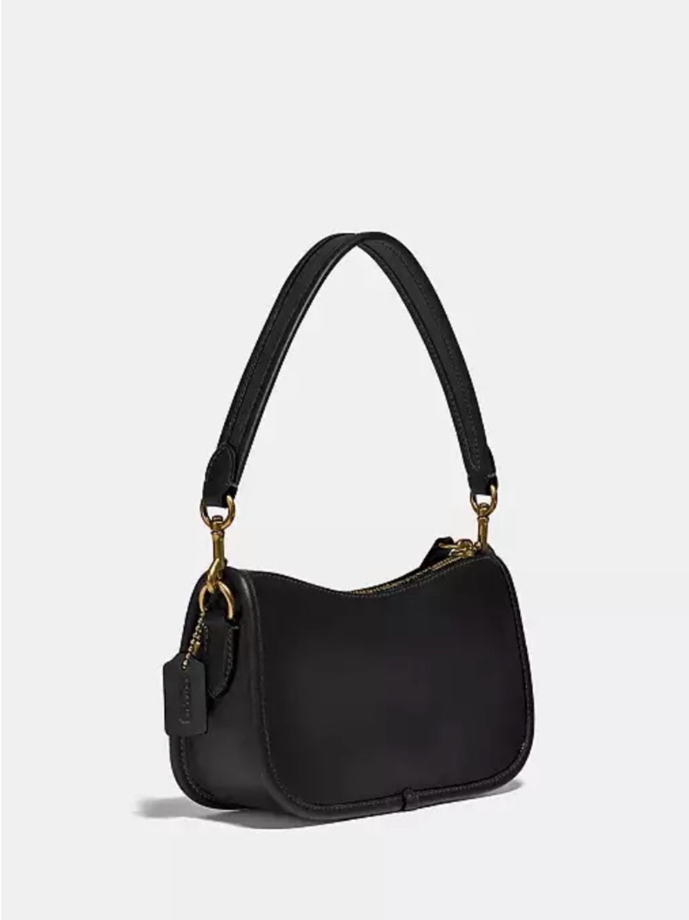 NWT Coach Swinger Bag 20, Black/Brass - Picture 4 of 5